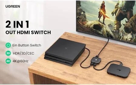 UGREEN HDMI SWITCHER 2 IN 1 OUT 4KX2K@60HZ 80126 - Image 9