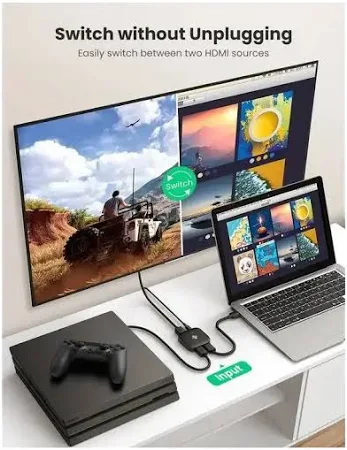 UGREEN HDMI SWITCHER 2 IN 1 OUT 4KX2K@60HZ 80126 - Image 3