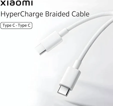 MI XIAOMI 6A BRAIDED USB-C TO UCSB-C CABLE 2M WHITE K36350 - Image 5
