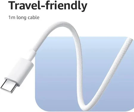 MI XIAOMI 6A BRAIDED USB-C TO UCSB-C CABLE 2M WHITE K36350 - Image 3