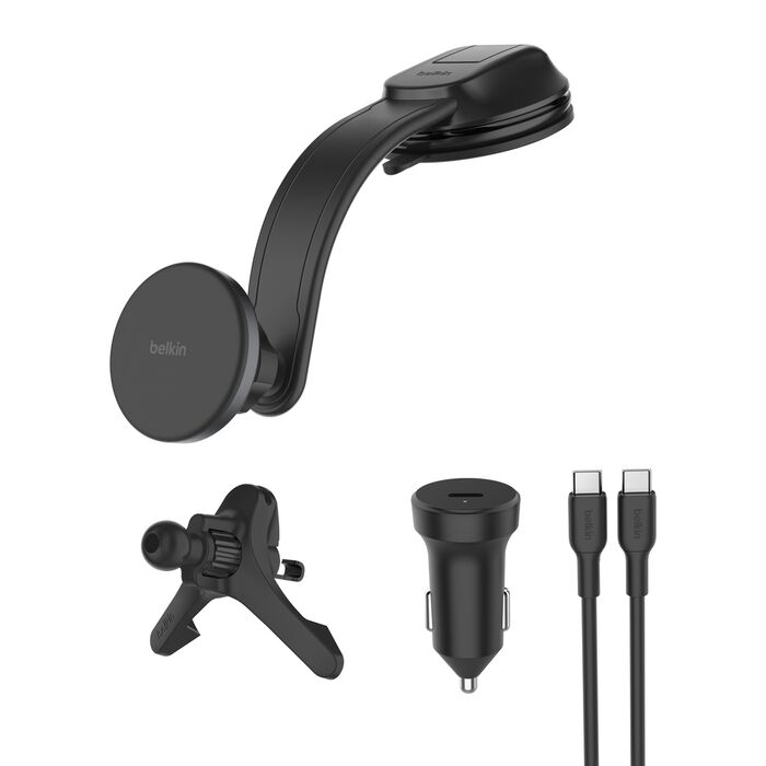 BELKIN BOOSTCHARGE QI2 MAGNETIC CHARGING CAR VENT AND DASH MOUNT BLACK WIC012HQBK - Image 8
