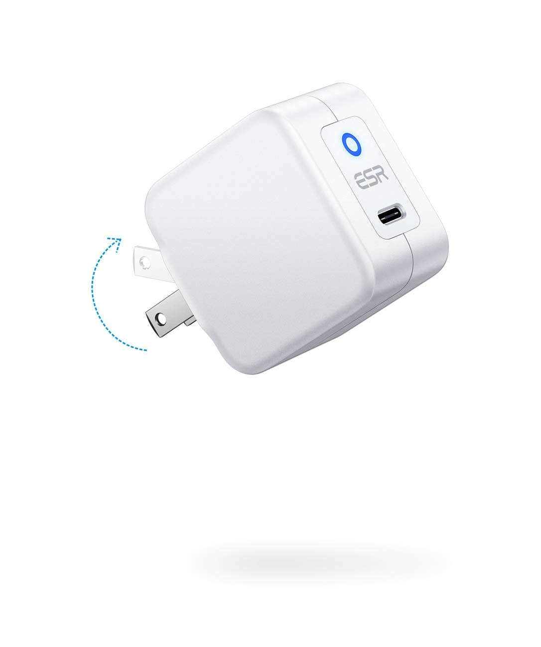 ESR 20W MINI PD CHARGER WITH TYPE C CABLE WHITE - Image 2