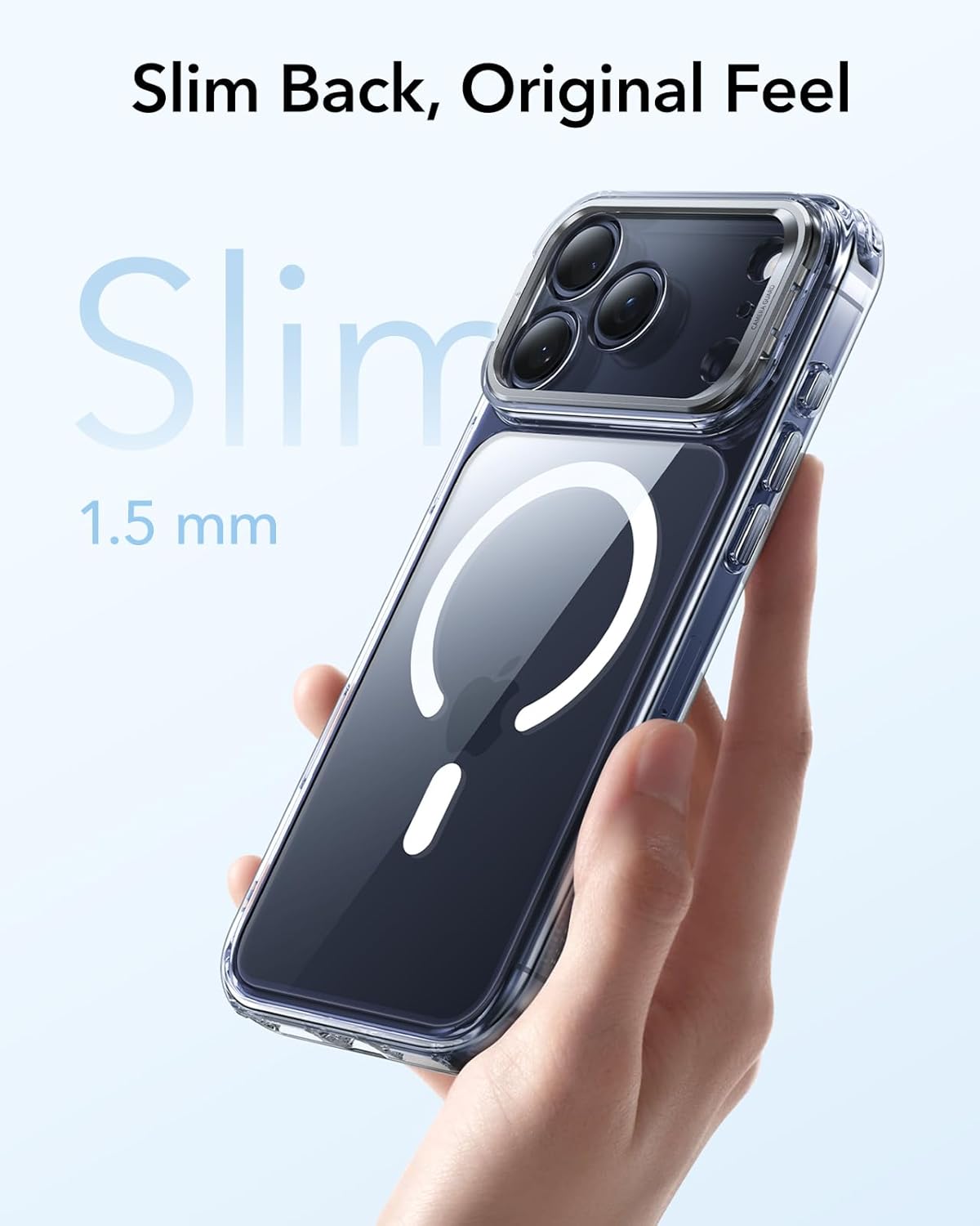 ESR CLASSIC HYBRID MAGNETIC CASE CAM CONTROL COMPATIBLE WITH IPHONE 17 PRO MAX CLEAR - Image 4