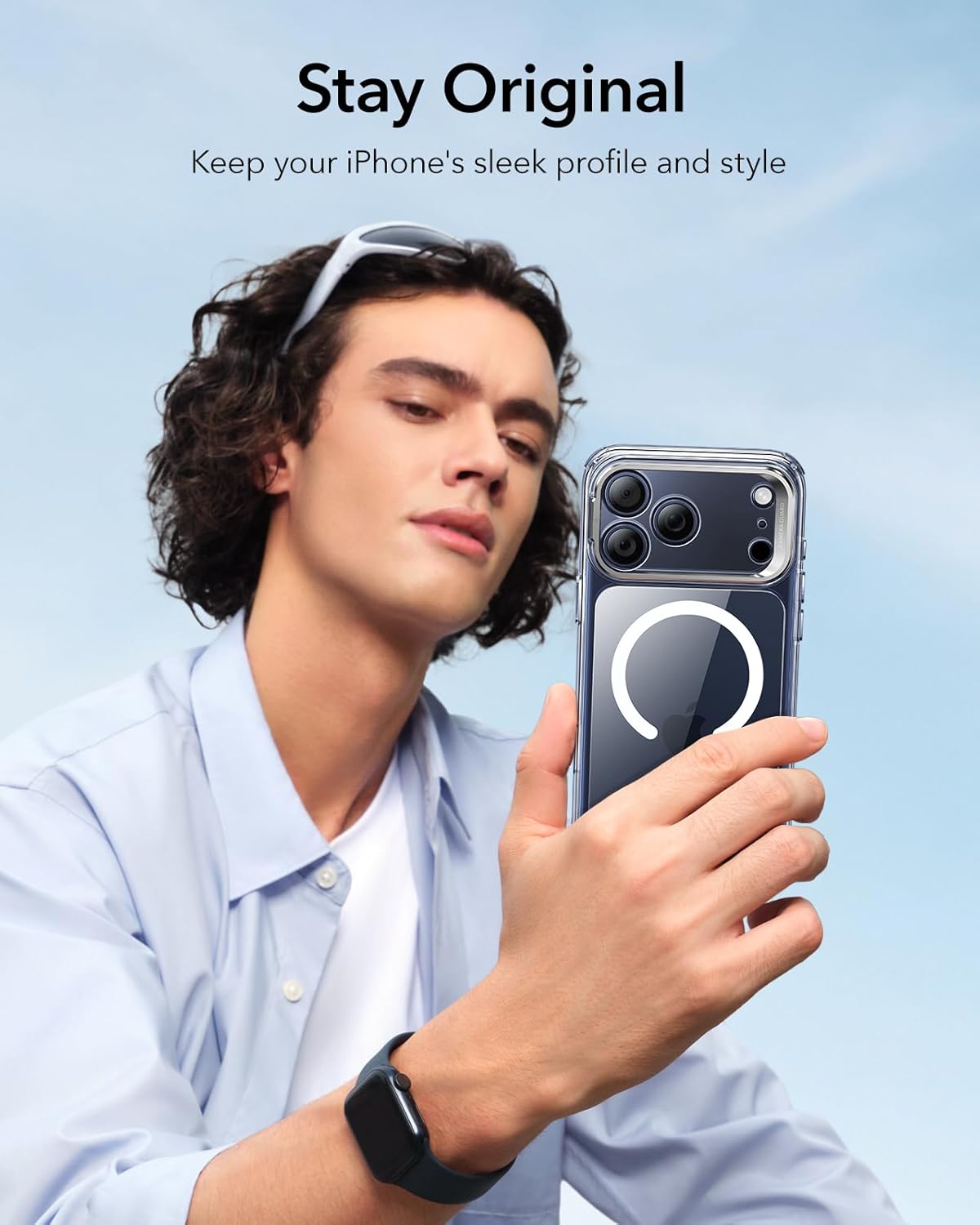 ESR CLASSIC HYBRID MAGNETIC CASE CAM CONTROL COMPATIBLE WITH IPHONE 17 PRO MAX CLEAR - Image 3