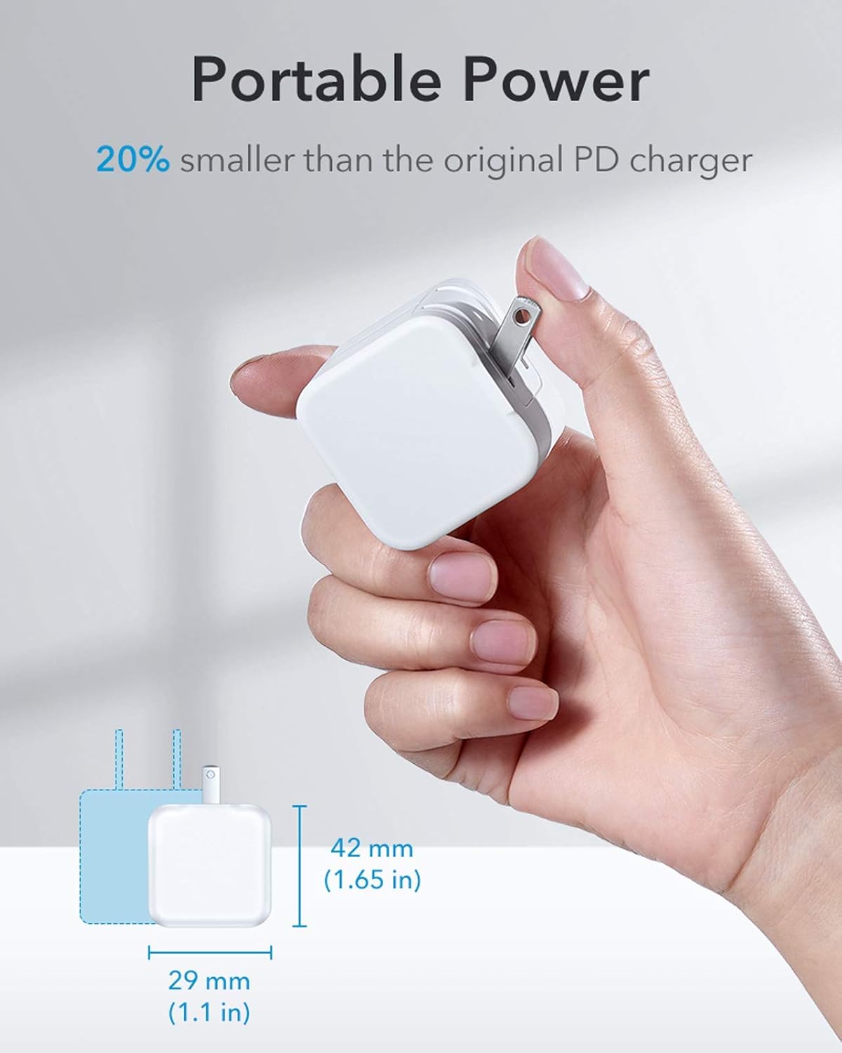 ESR 20W MINI PD CHARGER WITH TYPE C CABLE WHITE - Image 6