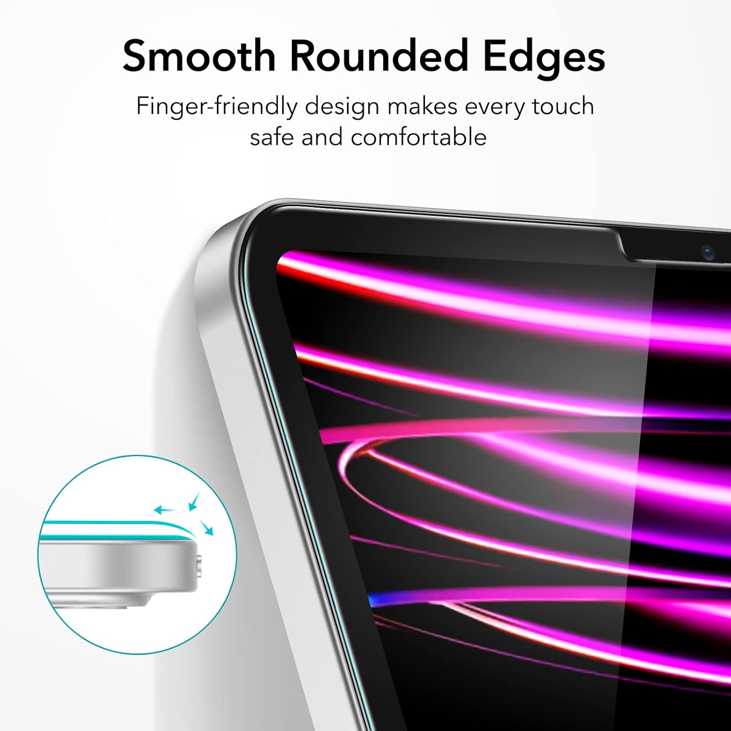 ESR IPAD PRO 12.9 INCH 3X GLASS SCREEN PROTECTOR CLEAR - Image 9
