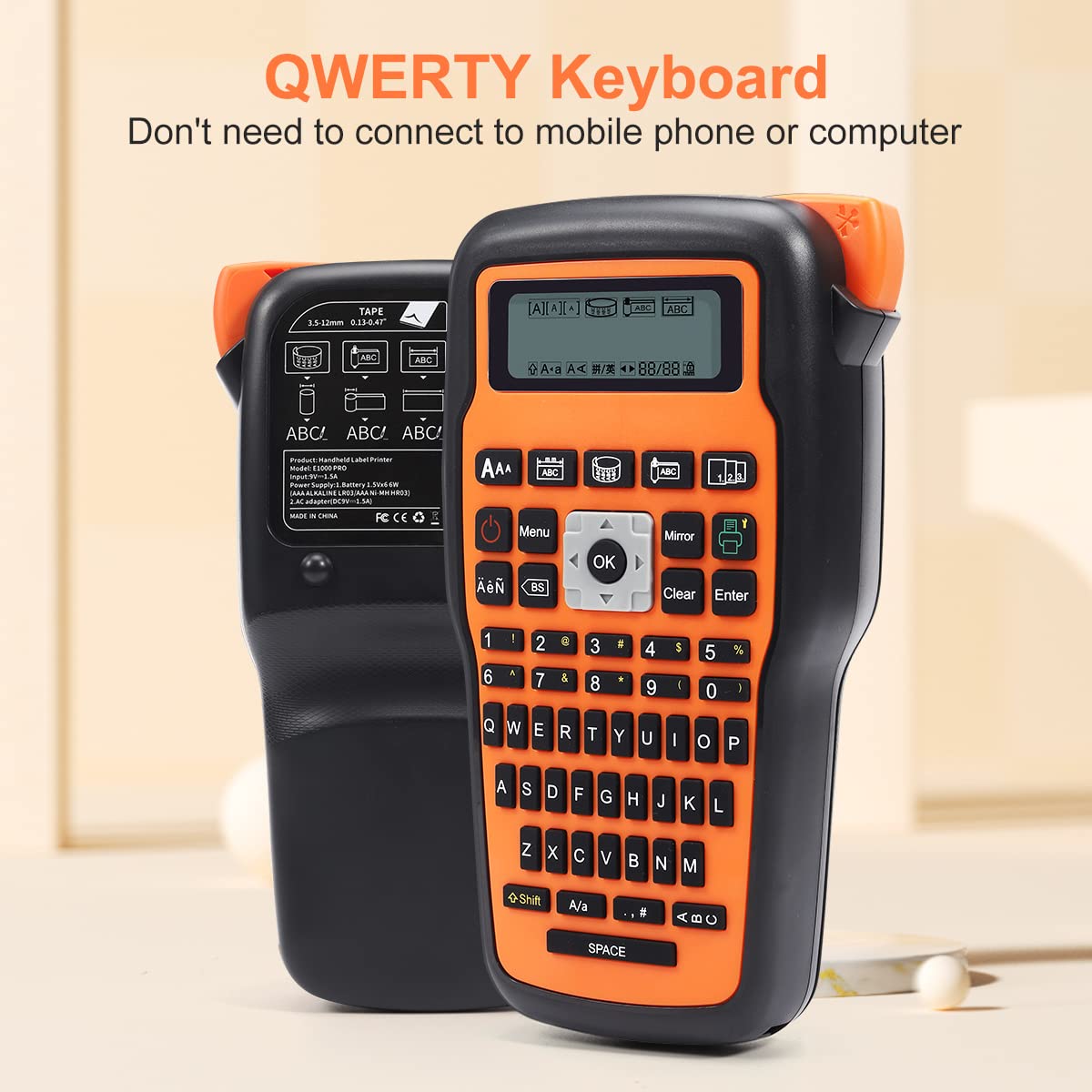 HANDHELD LABEL PRINTER ORANGE E1000 PRO - Image 3