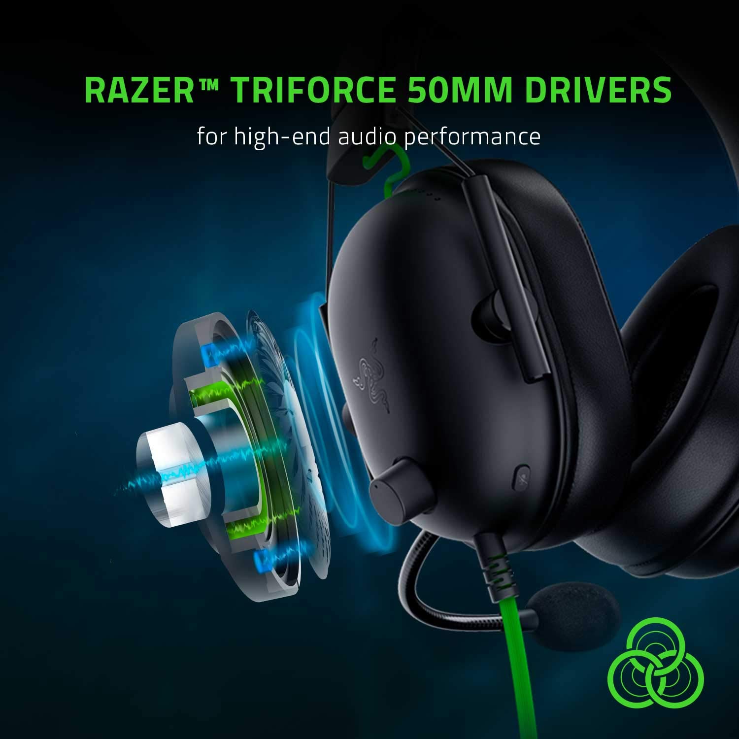 RAZER BLACKSHARK V2 X PLAYSTATION GAMING HEADSET BLACK RZ04-03241000-R3G1 - Image 2