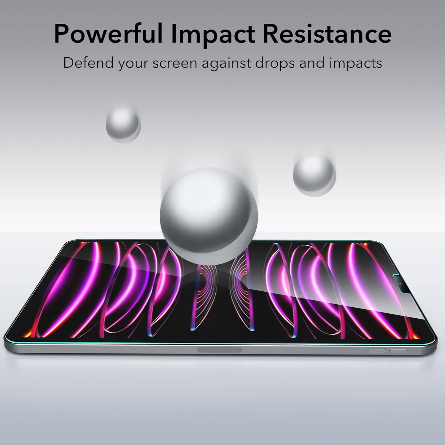 ESR IPAD PRO 12.9 INCH 3X GLASS SCREEN PROTECTOR CLEAR - Image 4