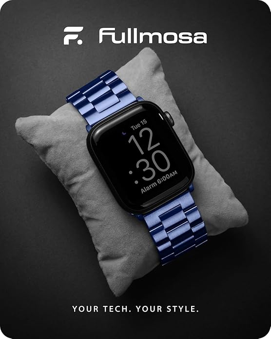 APPLE WATCH STAINLESS STEEL BAND 44/45/49MM BLUE - Image 3