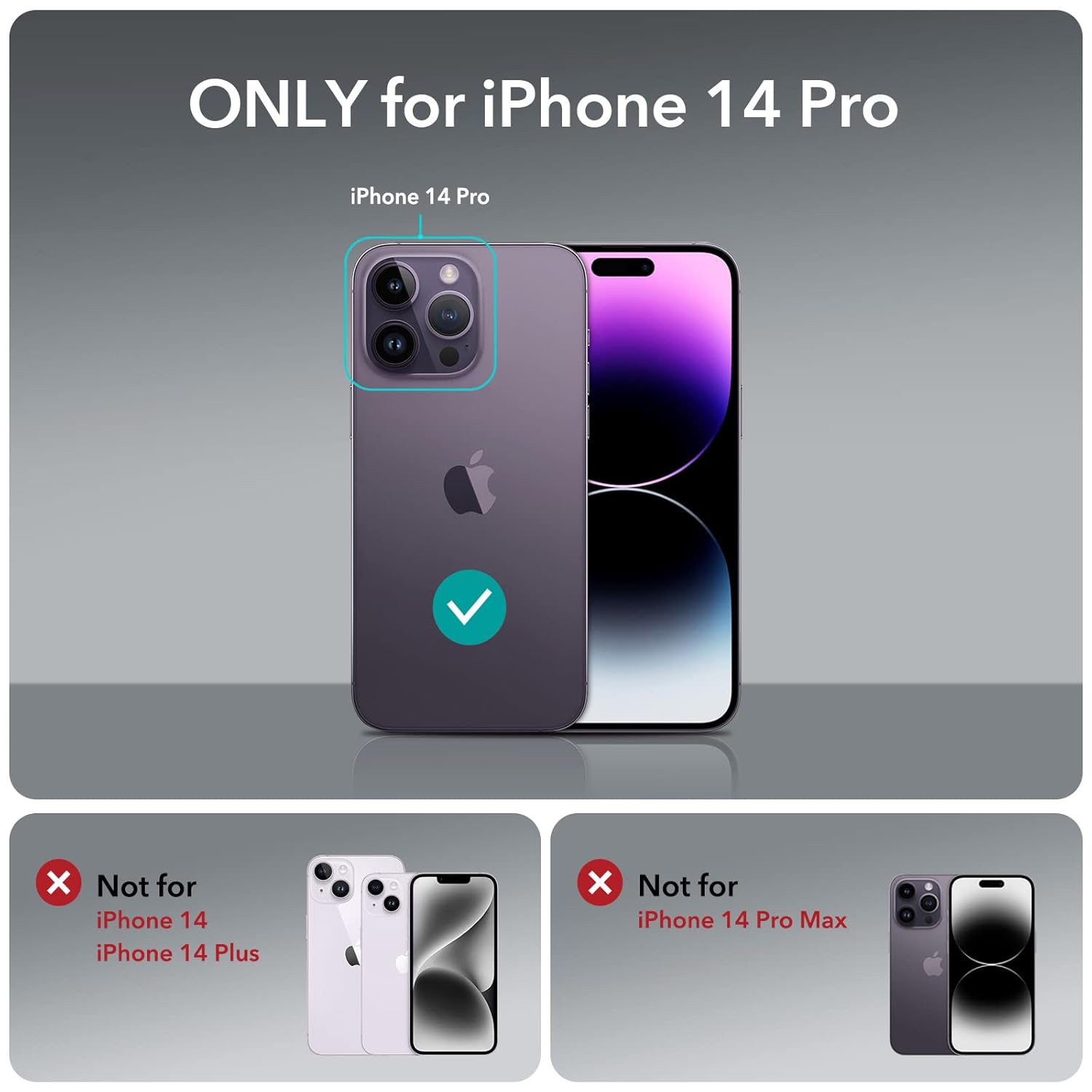 ESR IPHONE 14 PRO AIR ARMOR HALO LOCK PROTECTION MAGNETIC CASE FROSTED BLACK - Image 2