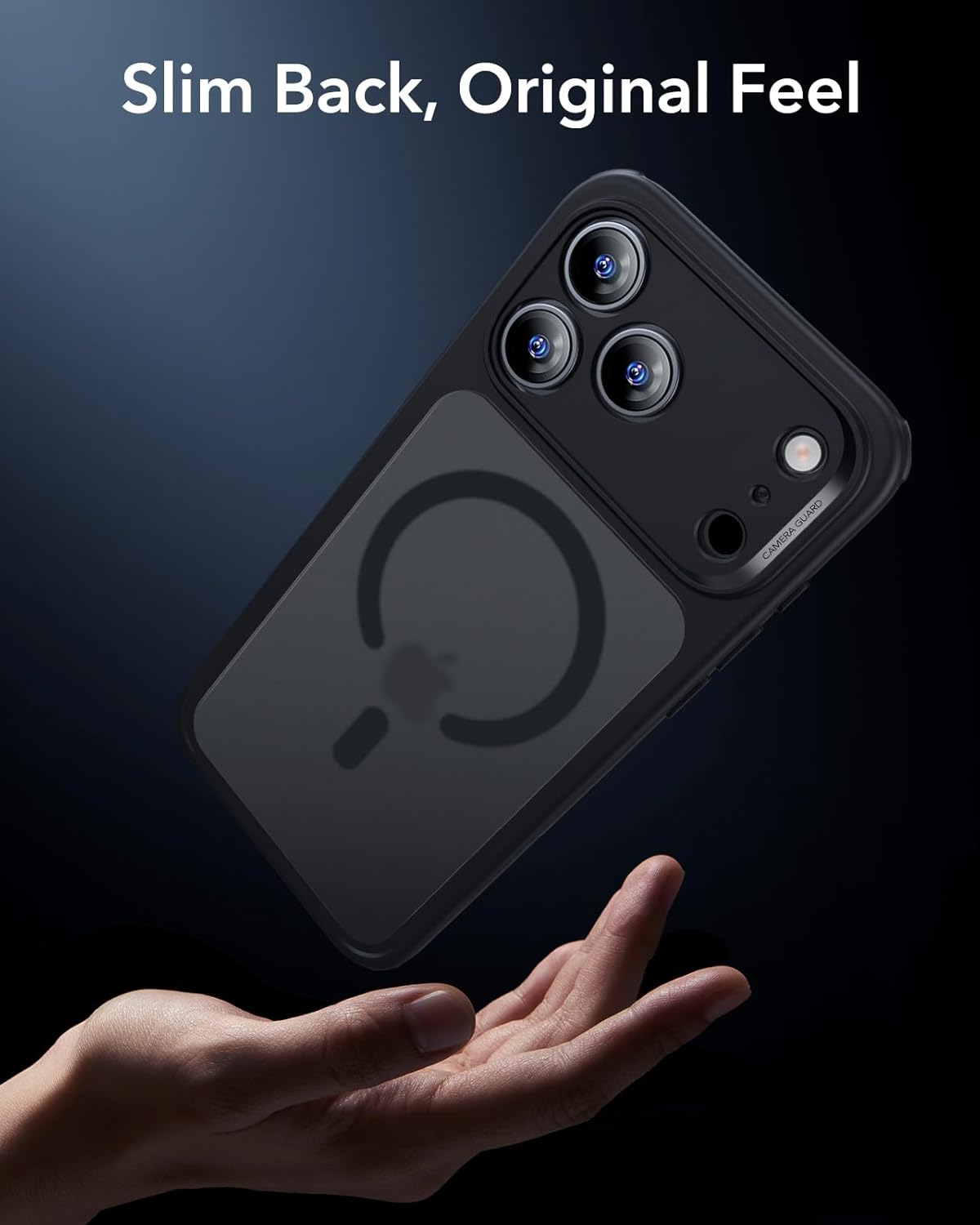 ESR CLASSIC HYBRID MAGNETIC CASE CAM CONTROL COMPATIBLE WITH IPHONE 17 PRO CLEAR BLACK - Image 7