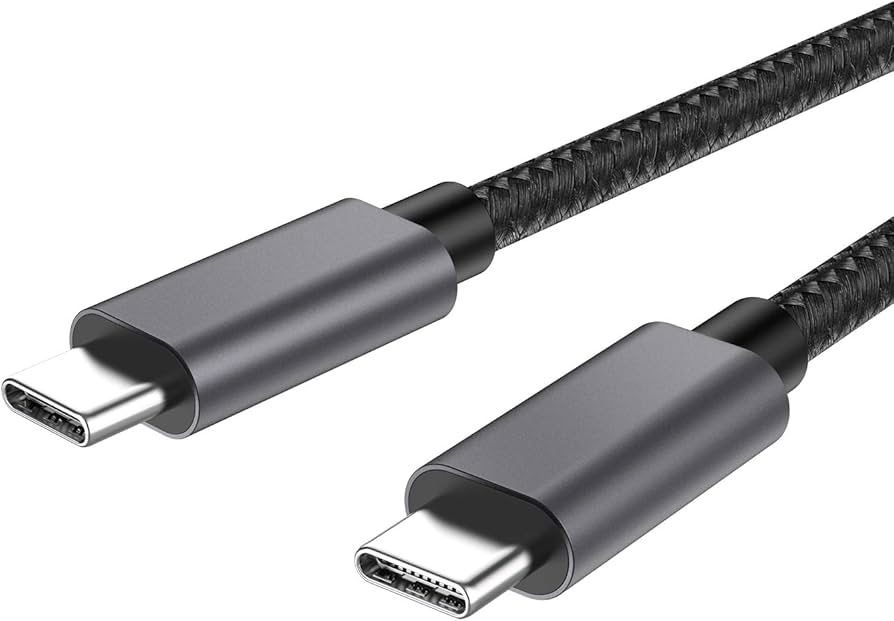 BLUPEBBLE POWERFLOW PD 100W USB-C TO USB-C 1.2M BRAIDED CABLE-GRAY BP-PFFLAT1.2M100W-GY - Image 2