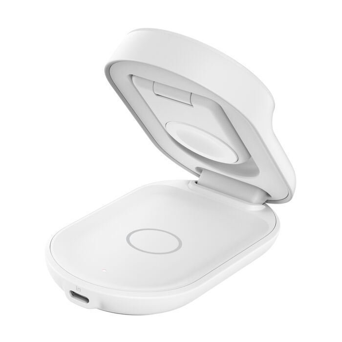BELKIN ULTRA CHARGE QI2 25W 3 IN 1 FOLDABLE MAGNETIC CHARGER WHITE WIZ037MYWH - Image 4