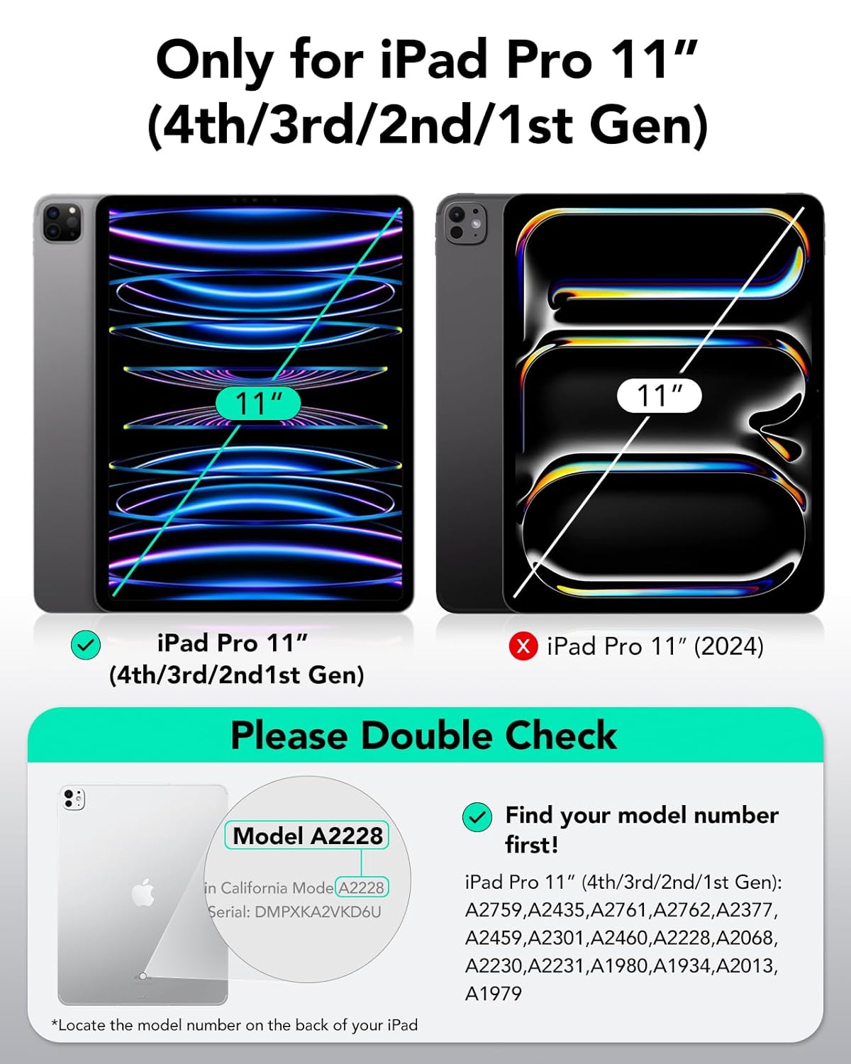 ESR IPAD PRO 11 (2020) REBOUND PENCIL SERIES WITH PENCIL SLOT NAVY BLUE - Image 2