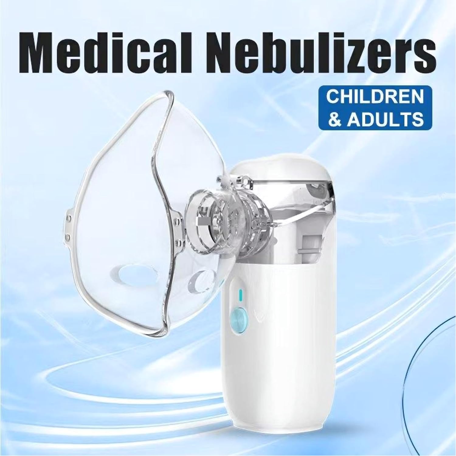 PORTABLE ULTRASONIC MESH NEBULIZER WHITE ZH-N3 - Image 2