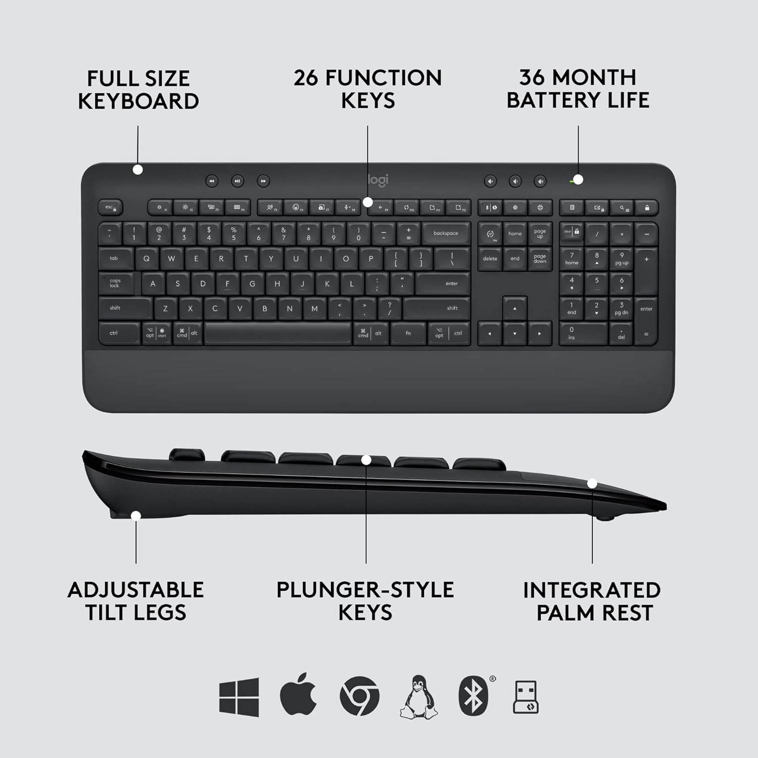 LOGITECH SIGNATURE MK650 COMBO FOR BUSINESS ARB GRAPHITE 920-011003 - Image 7