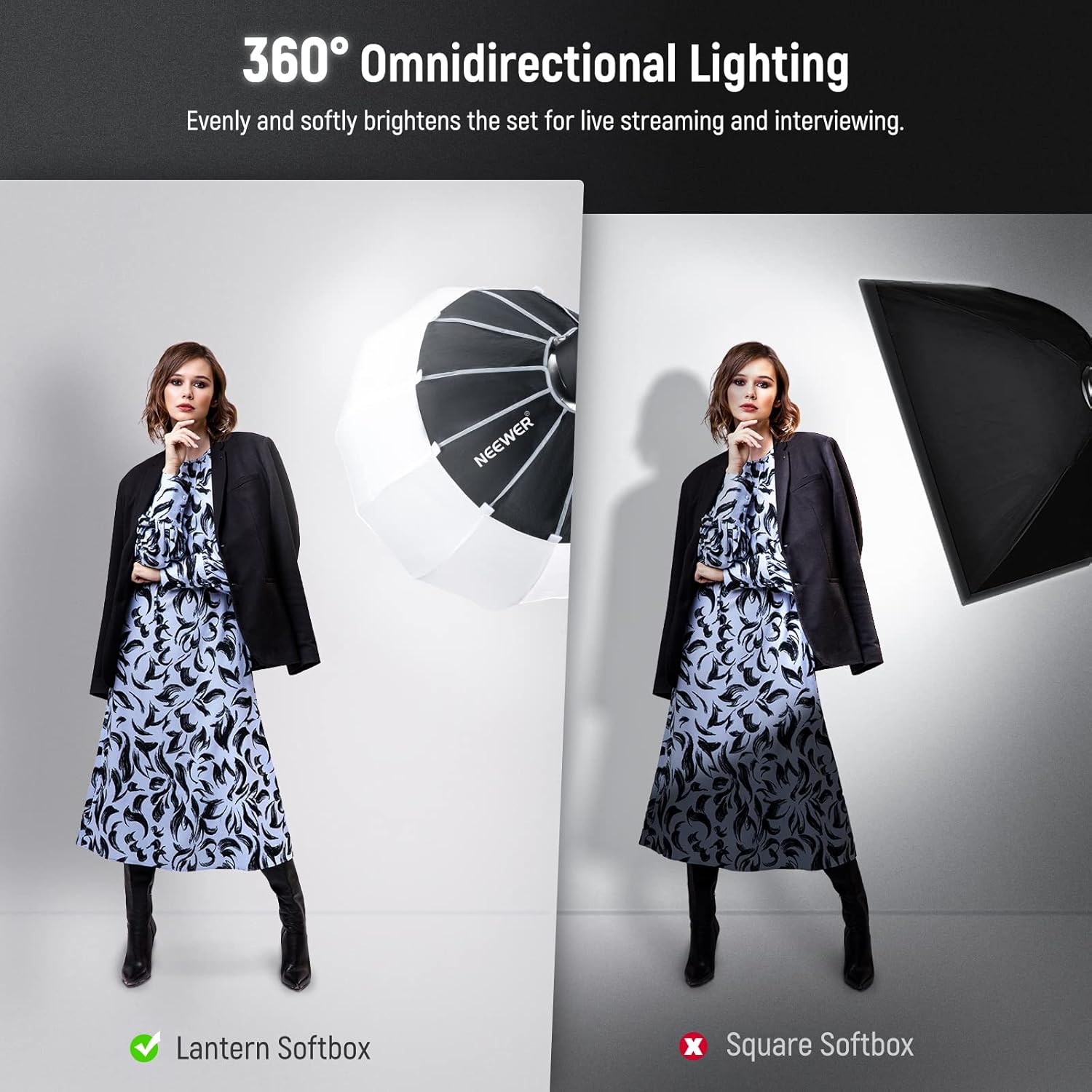 NEEWER LANTERN SOFT LIGHT BOX 90CM NS90L - Image 3