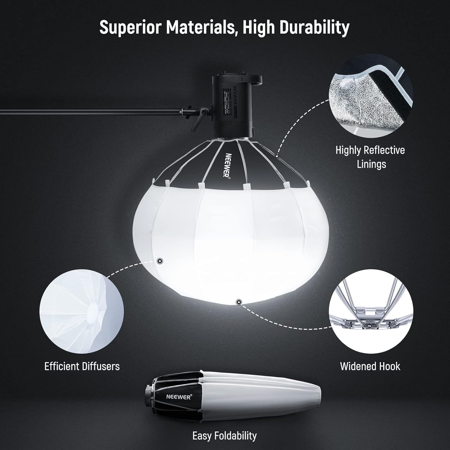 NEEWER LANTERN SOFT LIGHT BOX 90CM NS90L - Image 6