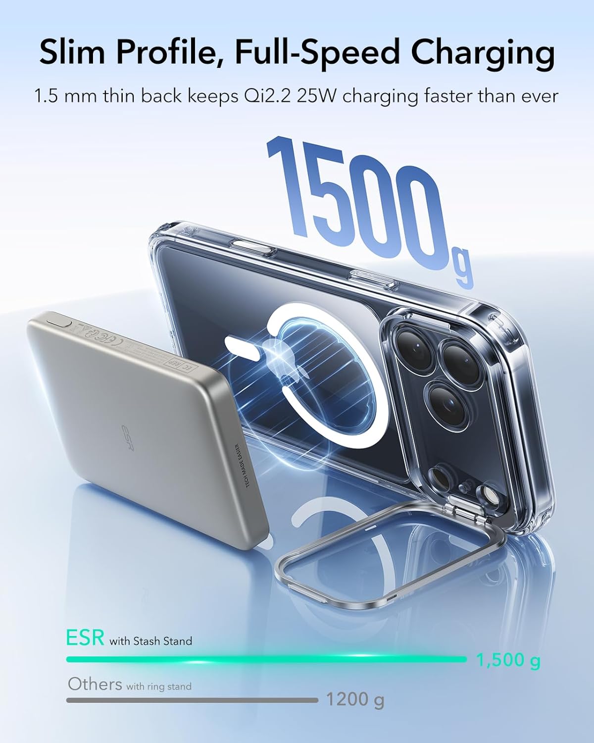 ESR CLASSIC HYBRID MAGNETIC CASE CAM CONTROL COMPATIBLE WITH IPHONE 17 PRO MAX CLEAR - Image 6