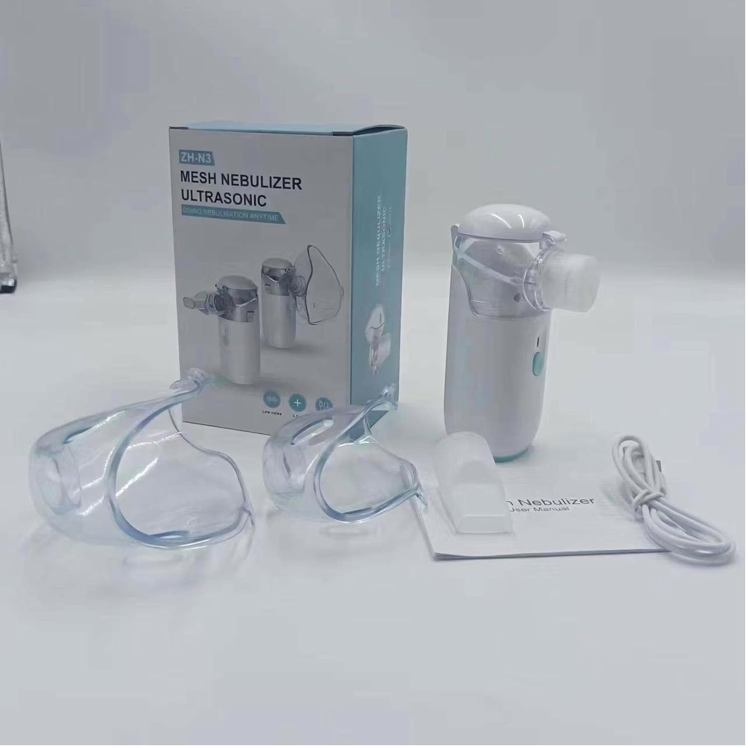 PORTABLE ULTRASONIC MESH NEBULIZER WHITE ZH-N3 - Image 8