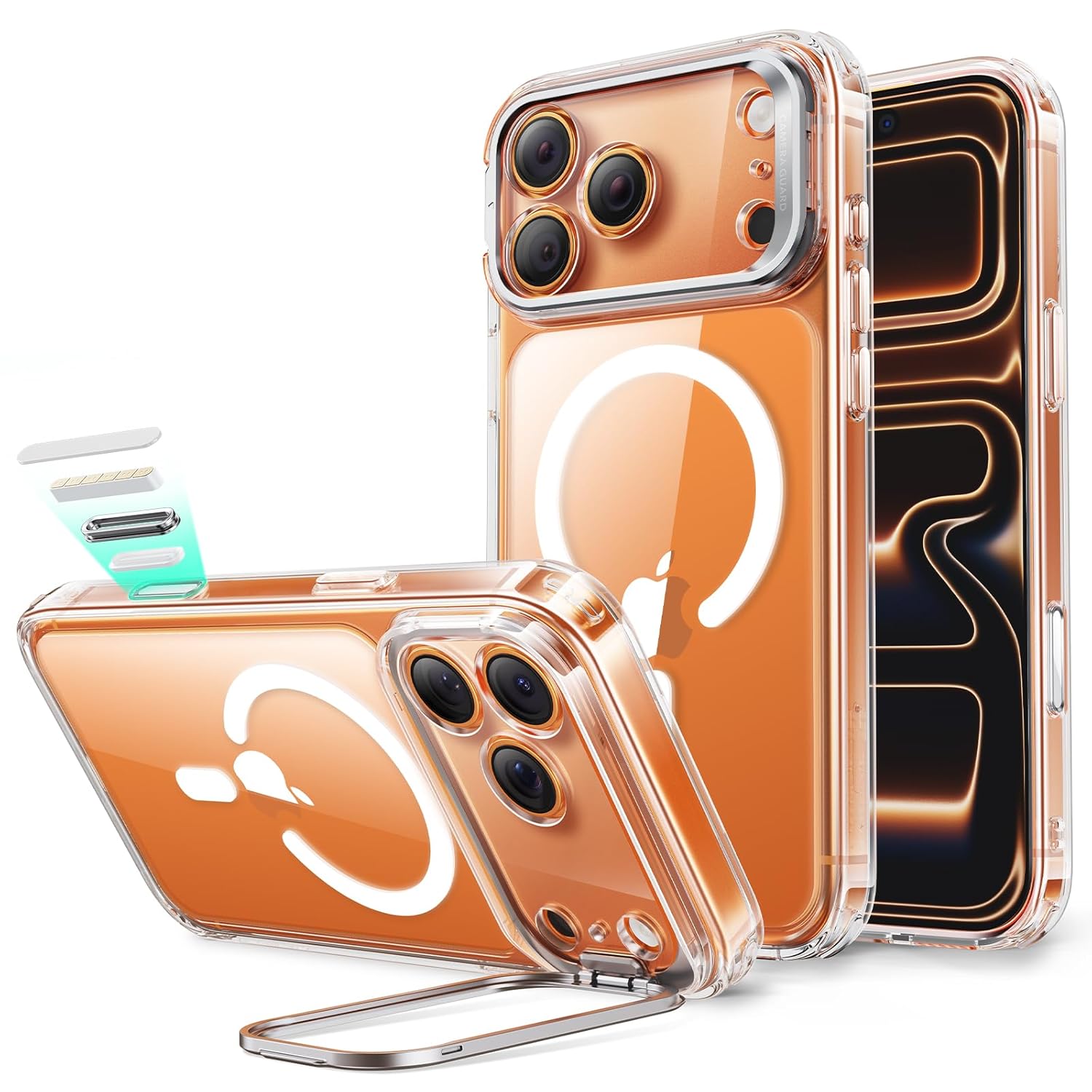 ESR CLASSIC HYBRID MAGNETIC CASE CAM CONTROL COMPATIBLE WITH IPHONE 17 PRO MAX CLEAR - Image 2