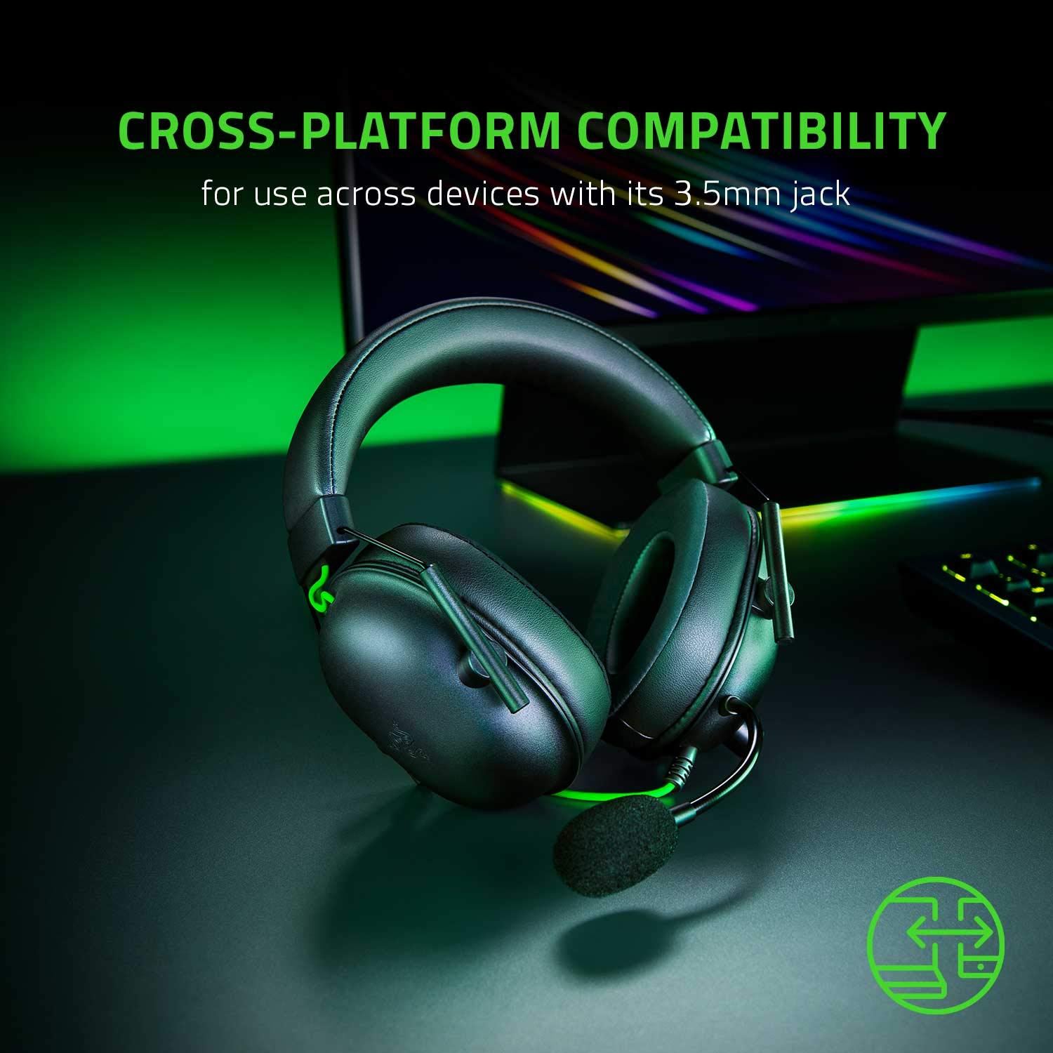 RAZER BLACKSHARK V2 X PLAYSTATION GAMING HEADSET BLACK RZ04-03241000-R3G1 - Image 7