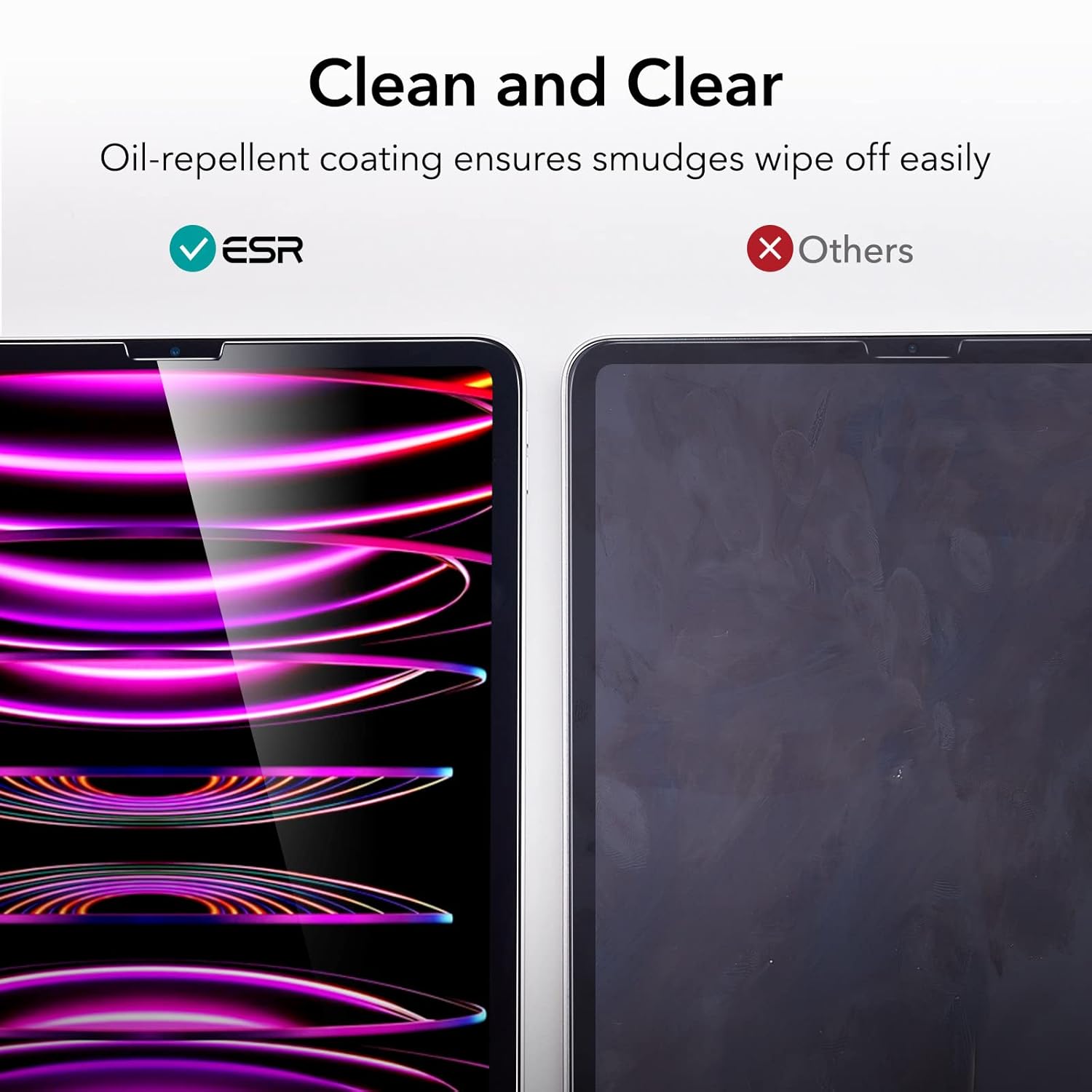 ESR IPAD PRO 12.9 INCH 3X GLASS SCREEN PROTECTOR CLEAR - Image 7