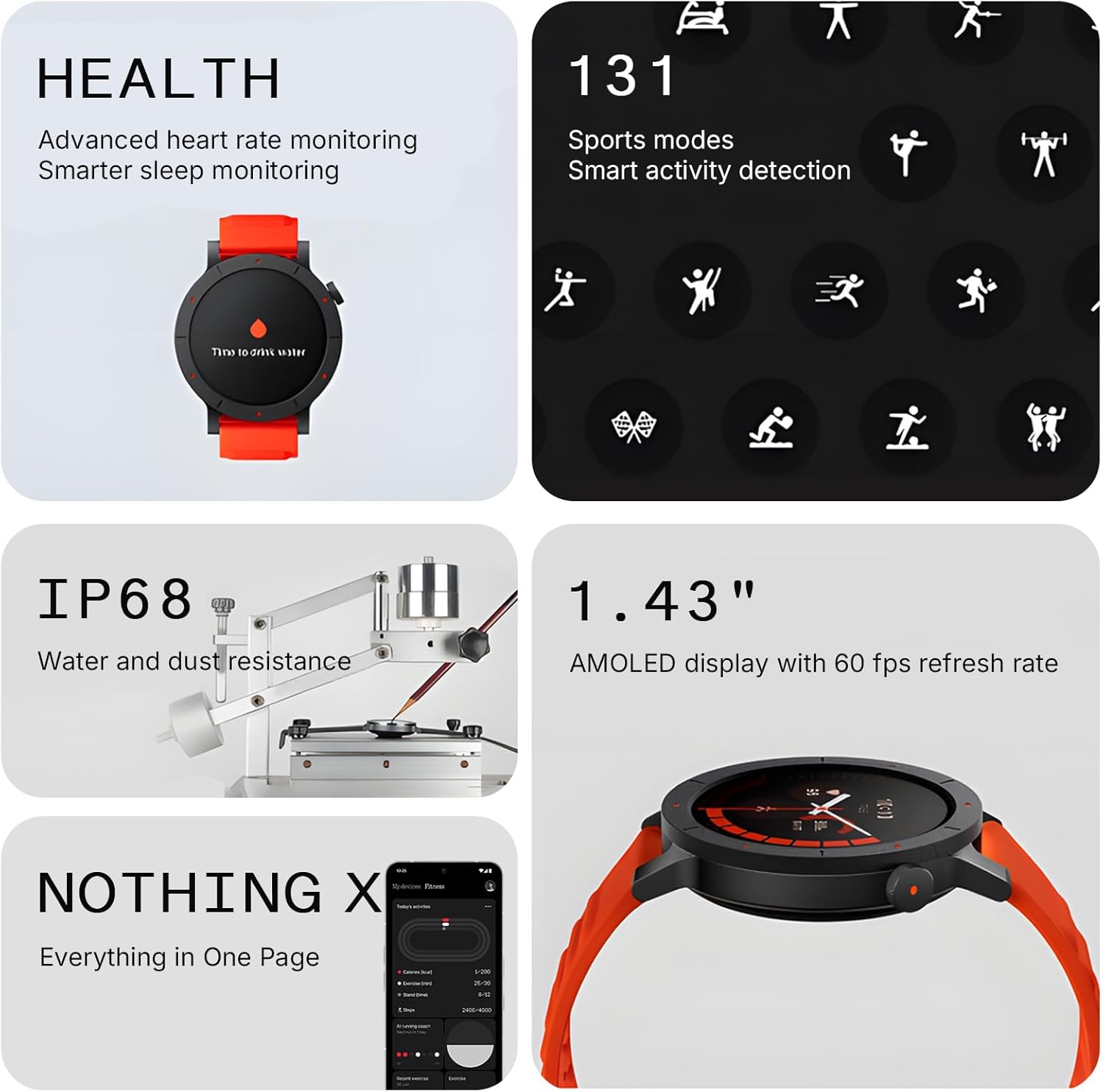 CMF BY NOTHING WATCH 3 PRO AMOLED ORANGE - Image 4