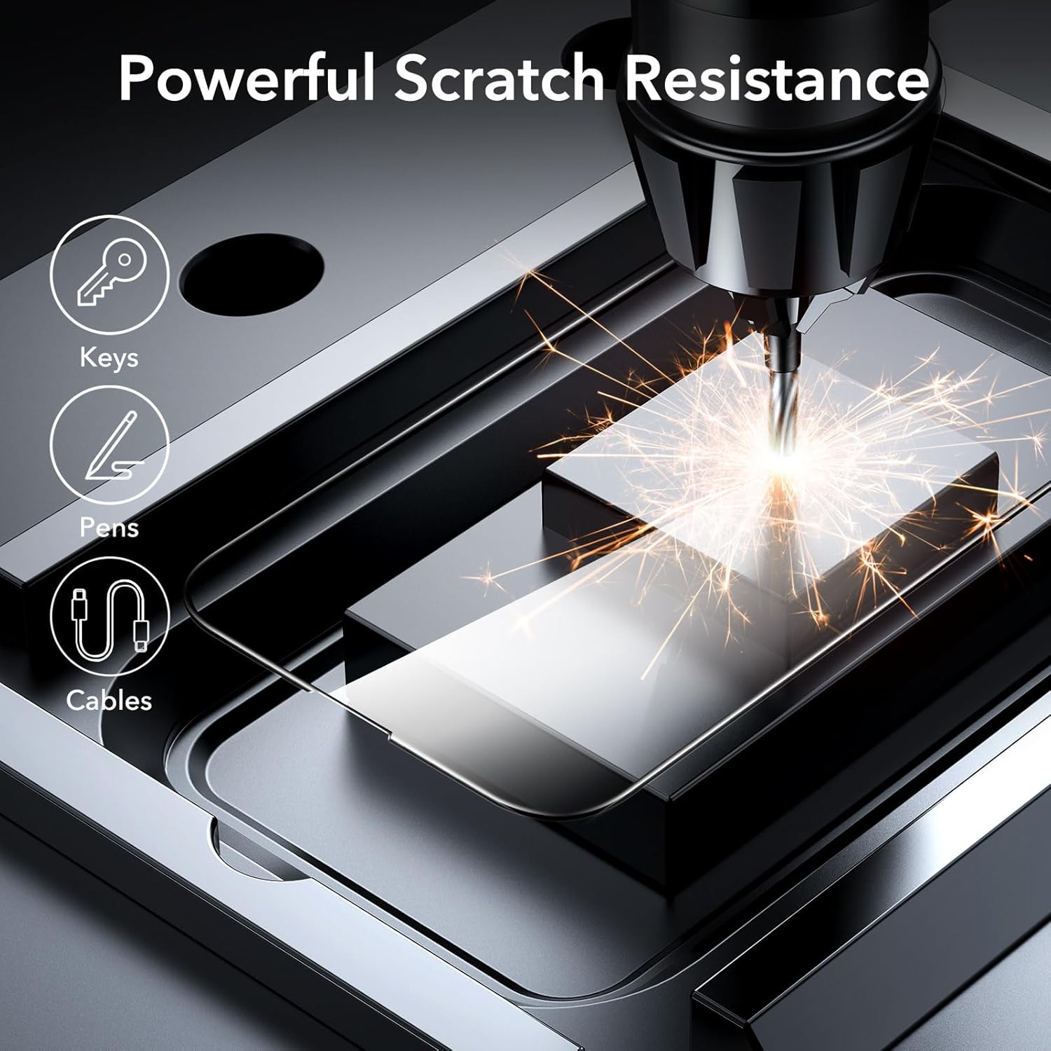ESR IPHONE 14 PRO GLASS SCREEN PROTECTOR PRIVACY (2 PACK) - Image 6