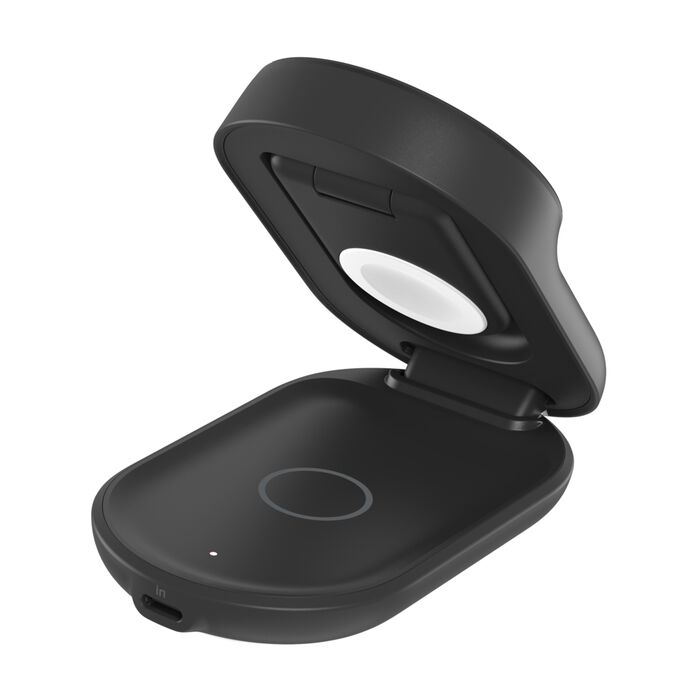 BELKIN ULTRA CHARGE QI2 25W 3 IN 1 FOLDABLE MAGNETIC CHARGER BLACK WIZ037MYBK - Image 3