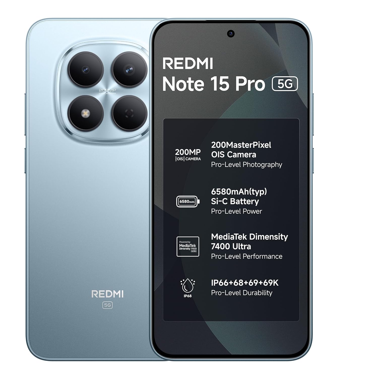 MI REDMI NOTE 15 5G 8GB RAM 256GB ROM GLACIER BLUE WITH REDMI BUDS 6 PLAY - Image 12