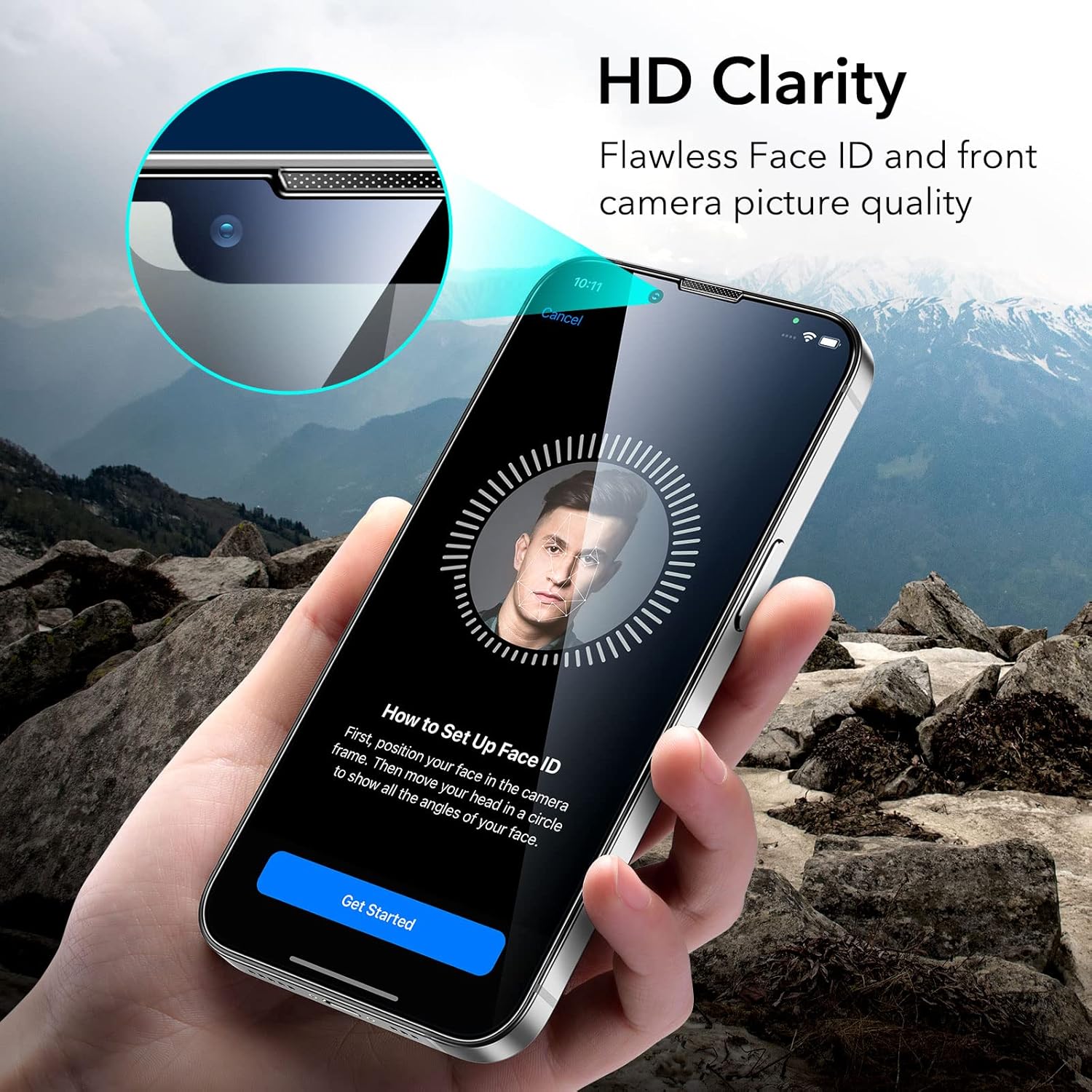 ESR IPHONE 14 PLUS/13 PRO MAX GLASS SCREEN PROTECTOR PRIVACY (2 PACK) - Image 8