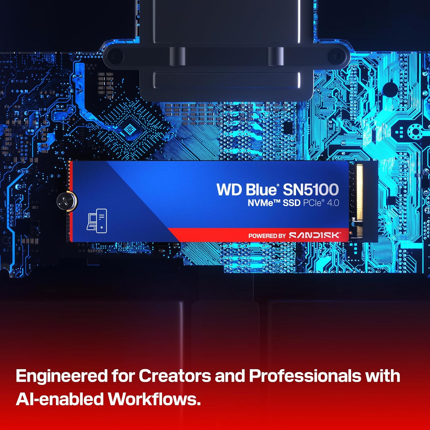 WD BLUE INTERNAL SSD 1TB SN5100 M.2 NVME 2280 PCIE 4.0 7100MB/S WDS100T5B0E - Image 8
