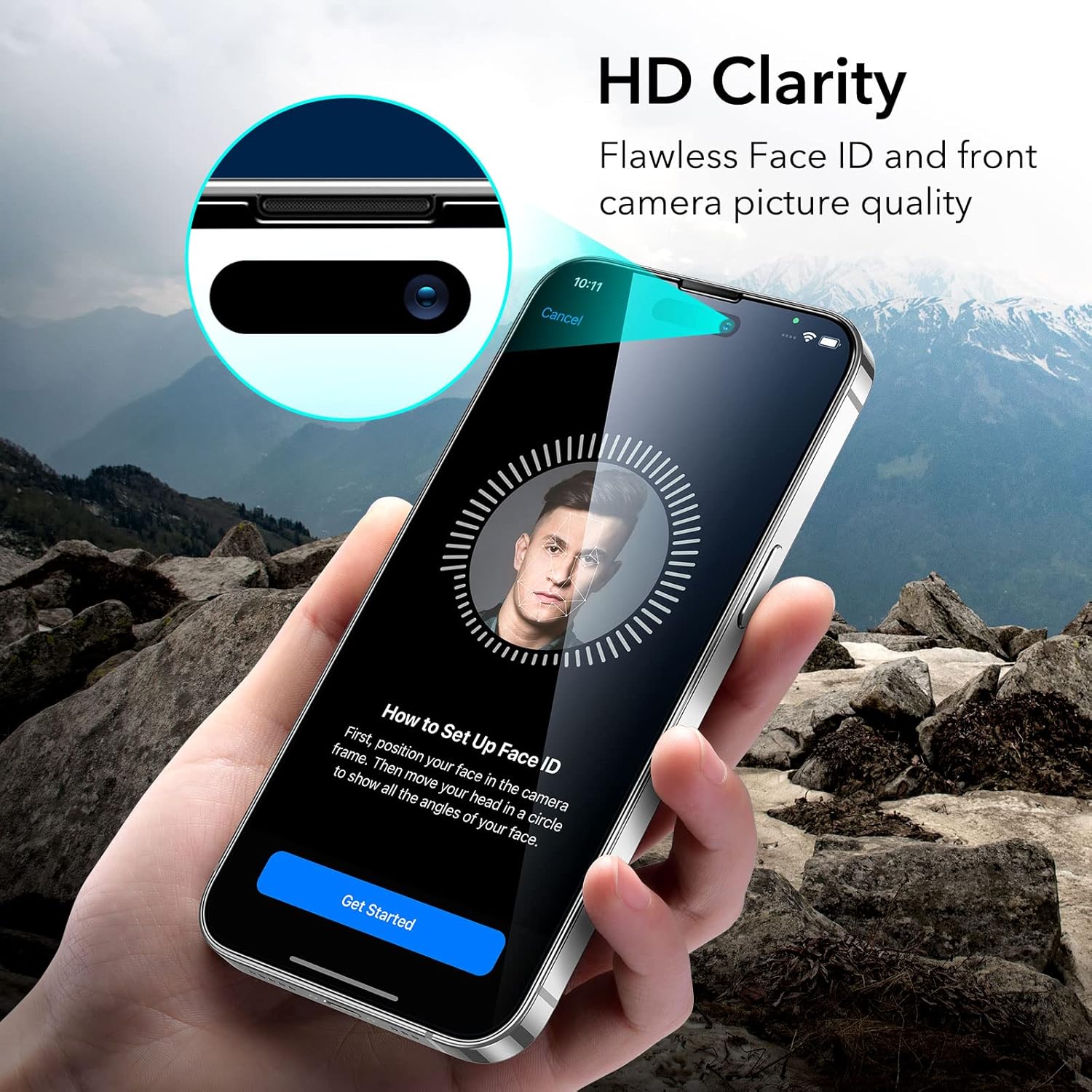 ESR IPHONE 14 PRO GLASS SCREEN PROTECTOR PRIVACY (2 PACK) - Image 7