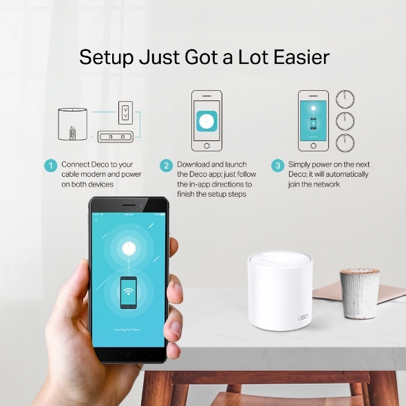 TP-LINK DECO AX1800 WHOLE HOME MESH WIFI 6 ROUTER DECO X20 1 PACK - Image 5