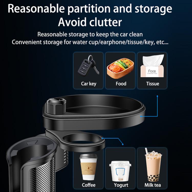 YESIDO 3 IN 1 CAR CUP PHONE HOLDER BLACK C180 - Image 7