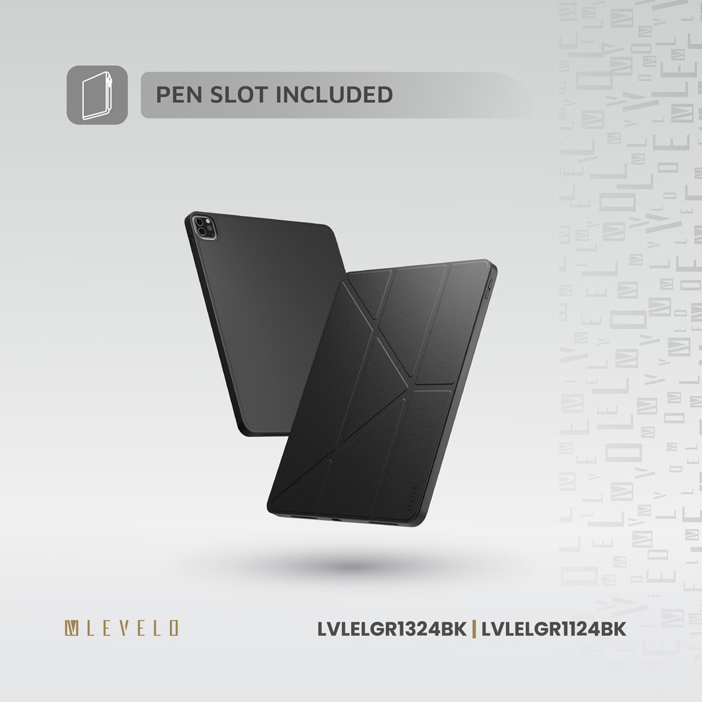 LEVELO ELEGANTE IPAD PRO 11 SCRATCH RESISTANT COATING CASE BLACK LVLELGP1124BK - Image 7