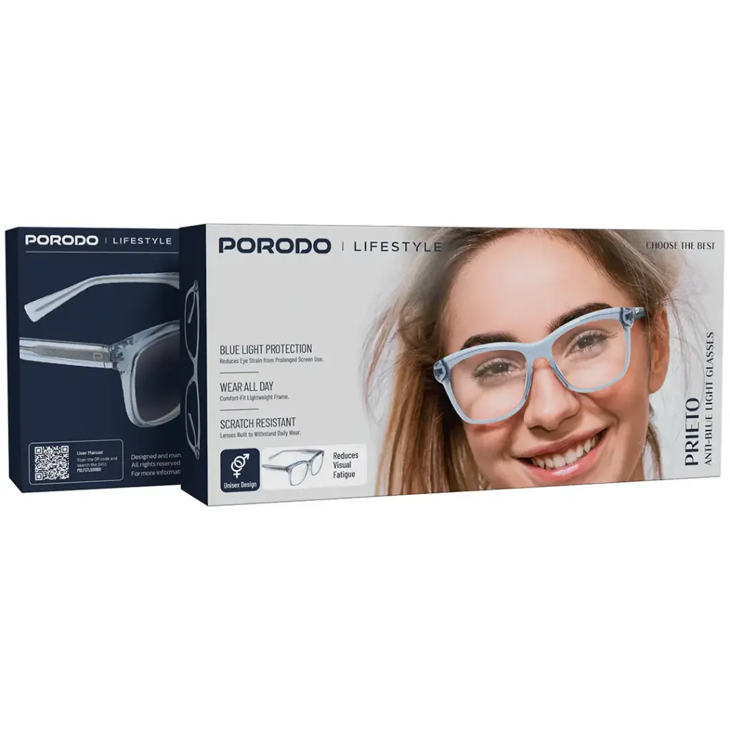 PORODO LIFESTYLE PRIETO ANTI-BLUE LIGHT GLASSES BLUE PDLFSTLS018BU - Image 4