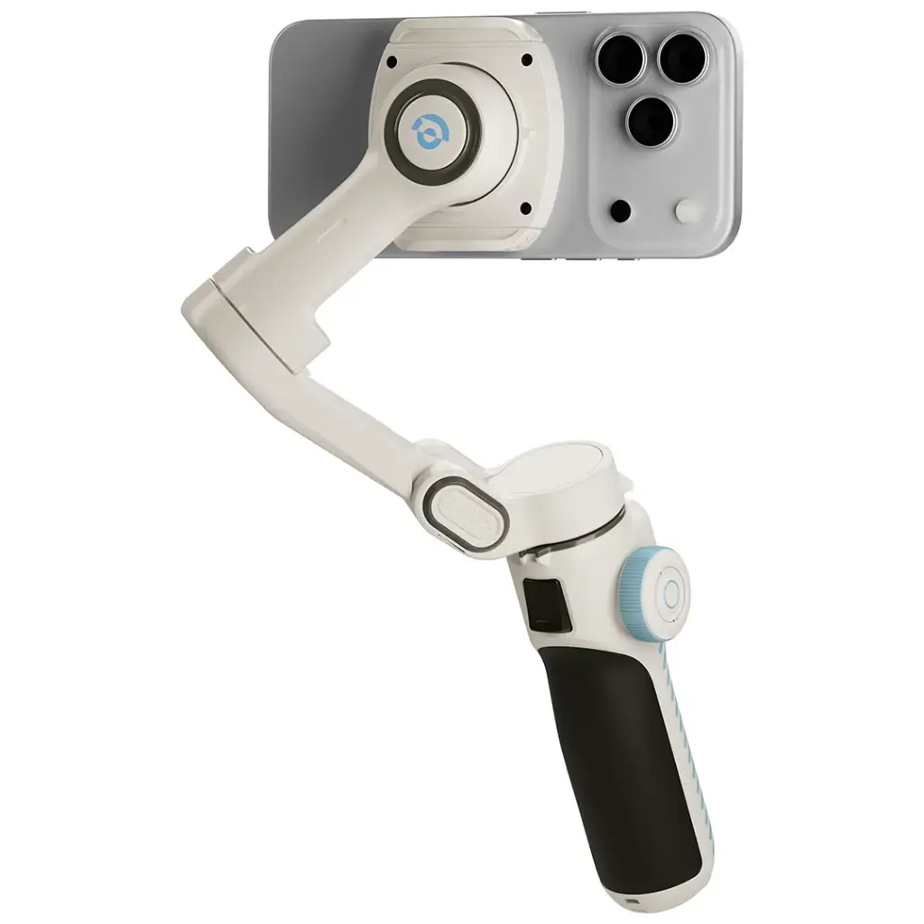 POWEROLOGY MAGWAVE 3-AXIS MAGNETIC SMART PHONE GIMBAL WHITE PWSMP2WH - Image 2