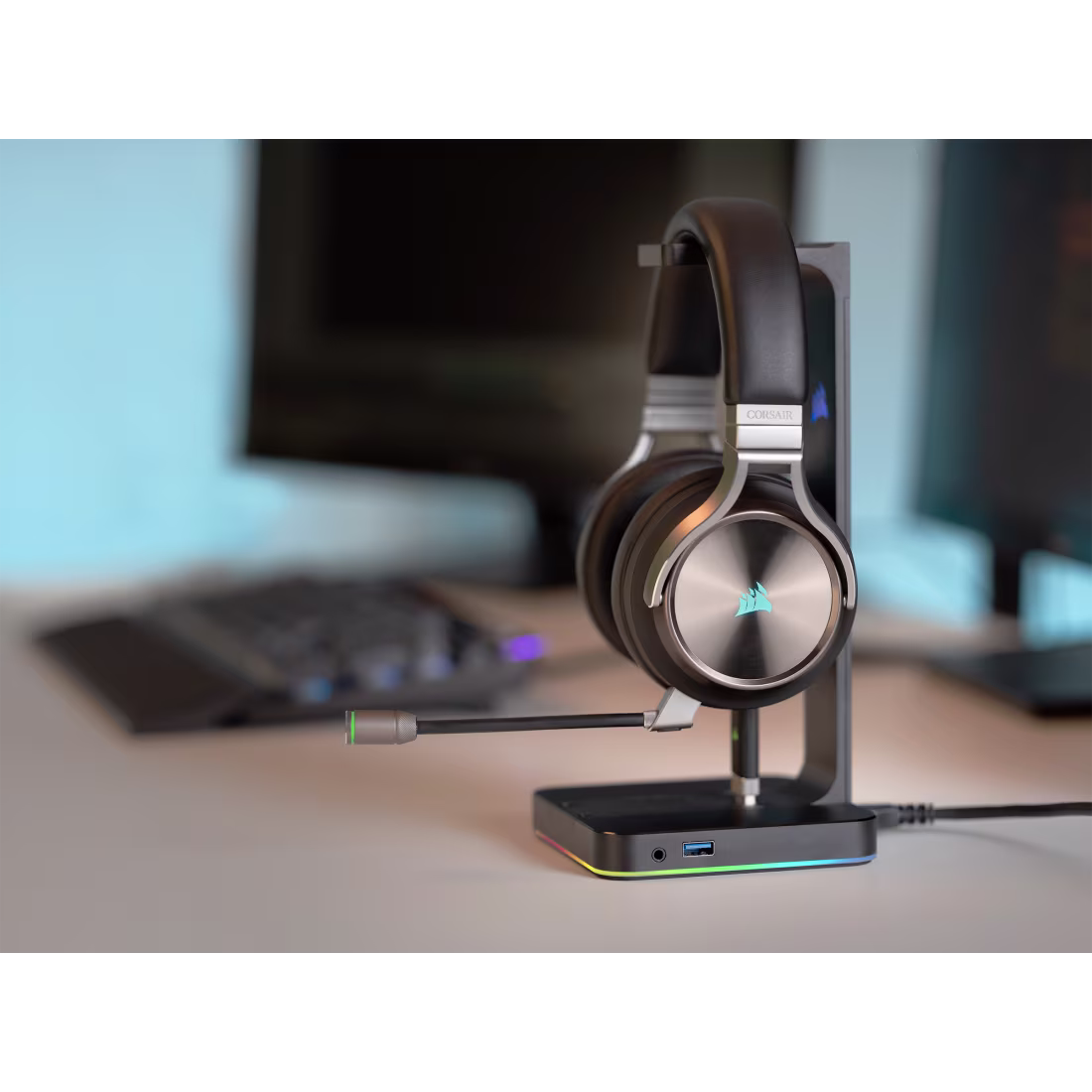 CORSAIR ST100 RGB PREMIUM HEADSET STAND CA-9011167-NA - Image 2