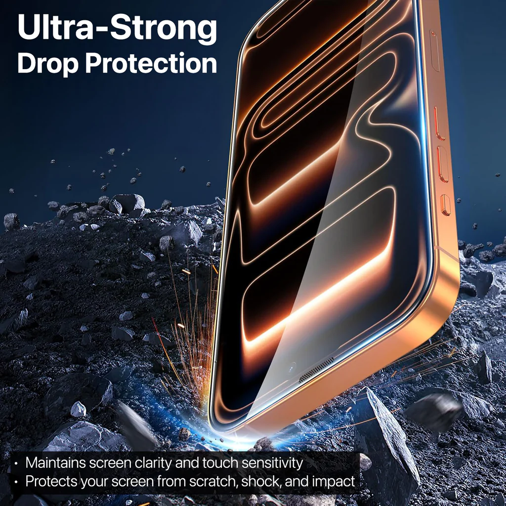 BAIKO IPHONE 17 PRO GLASS SCREEN PROTECTOR CLEAR - Image 4
