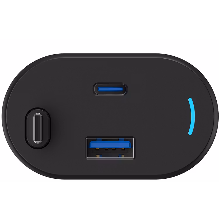 POWEROLOGY CURRNEX 60W MULTI PORT CAR CHARGER WITH RETRACTABLE 75CM CABLE BLACK PCCSR19BK - Image 10