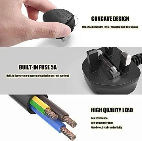 3 PIN LAPTOP POWER CABLE 3 PONG 1.8M - Image 6