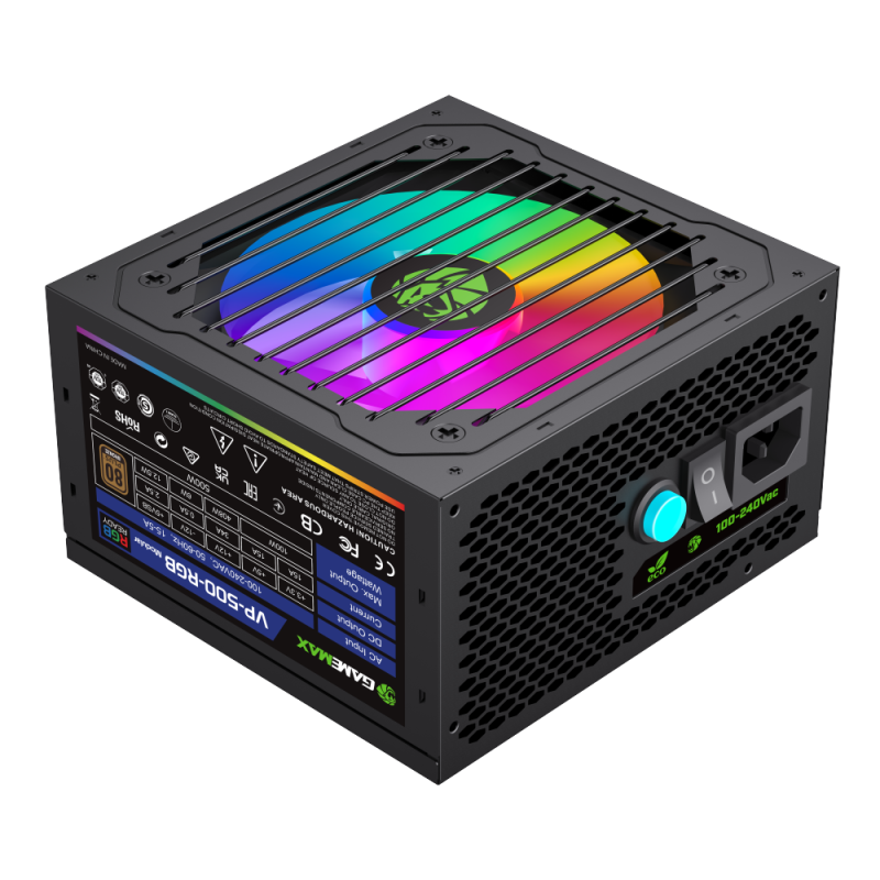 GEARMAX POWER SUPPLY 600W RGB MODULAR VP-600 RGB-M - Image 2