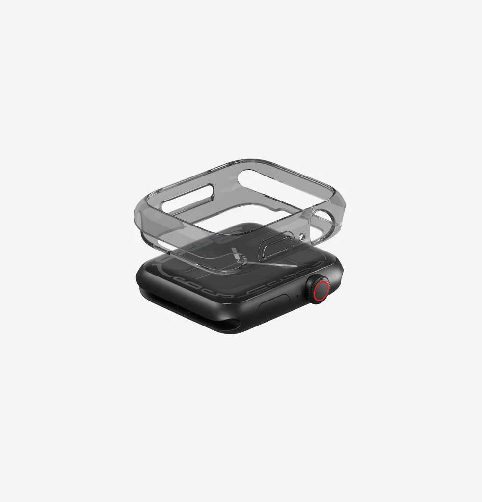 UNIQ APPLE WATCH 45MM GLASE CASE DUAL PACK CLEAR/SMOKE - Image 2