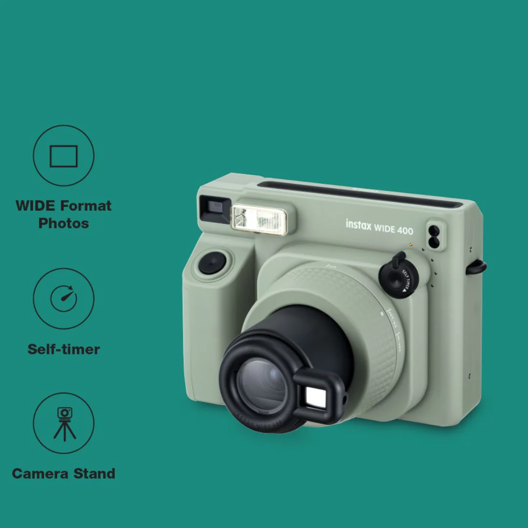 FUJIFILM INSTAX WIDE 400 CAMERA GREEN - Image 3