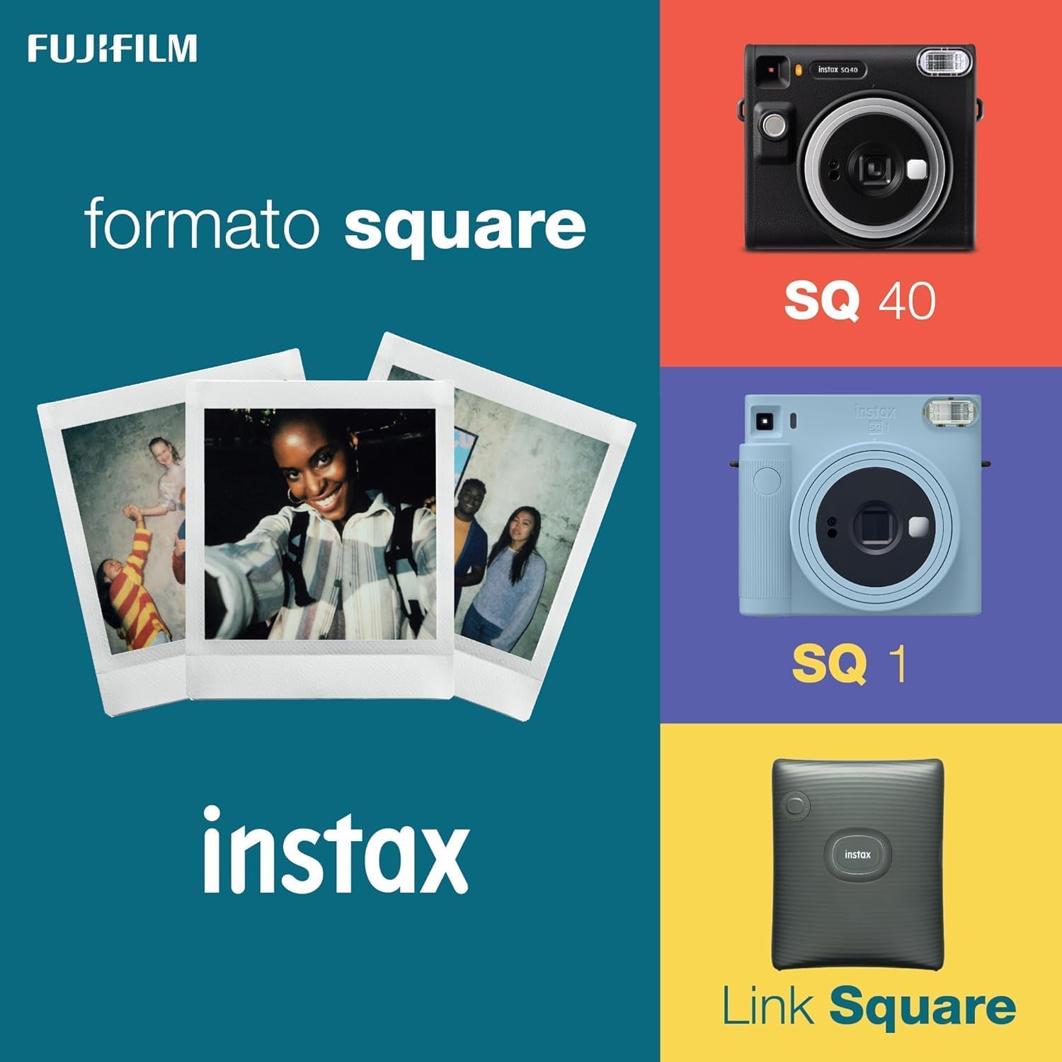 FUJIFILM INSTAX SQUARE SQ 40 INSTANT CAMERA BLACK - Image 7