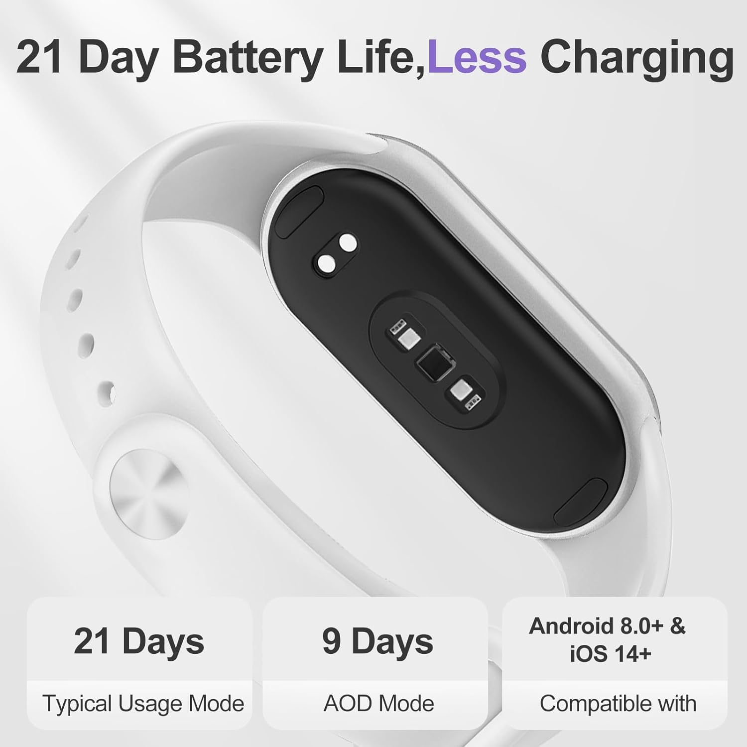 XIAOMI SMART BAND 10 CERAMIC EDITION PEARL WHITE - Image 3