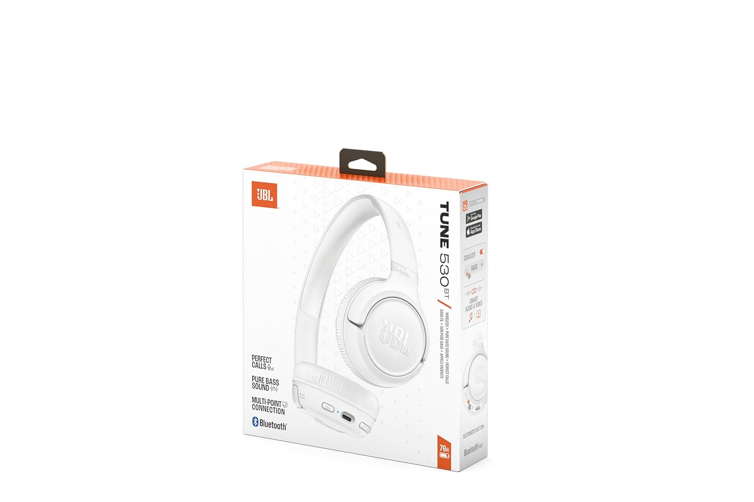 JBL TUNE 530 BLUETOOTH HEADSET WHITE - Image 8